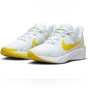 Nike White and Yellow Sneakers